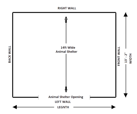 14X16 Animal Shelter Floor Plan