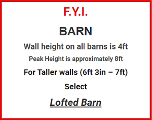 I Understand Barn Walls are 4ft High